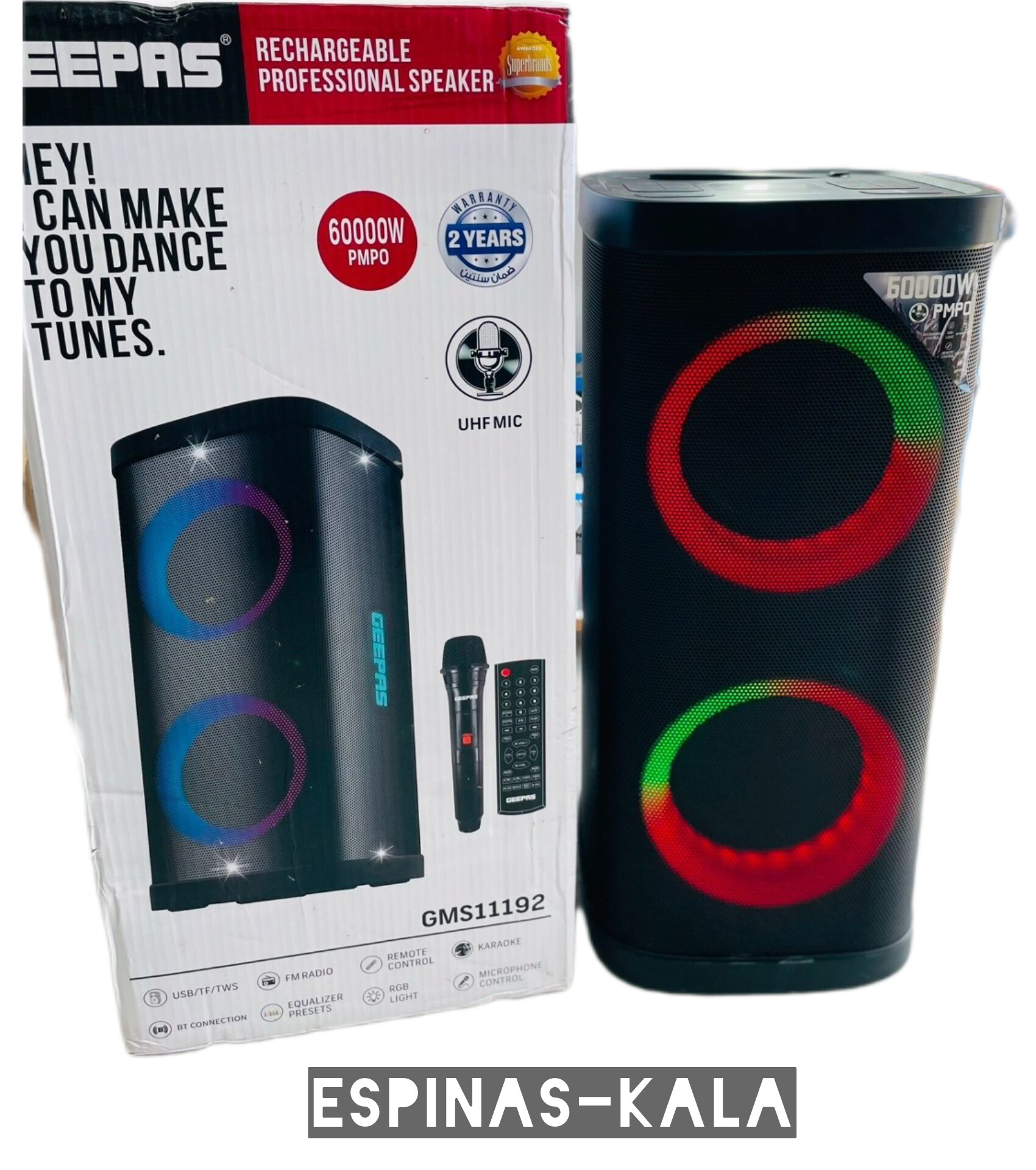 اسپیکر شارژی جی‌پاس مدل 11192